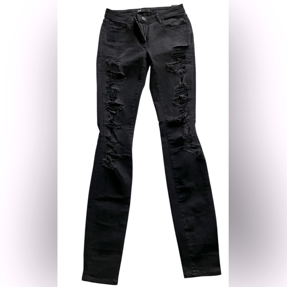 Stylish dark grey  Distressed Women Jeans